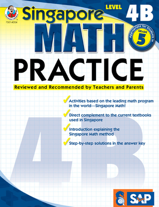 Singapore Math – Level 4B Math Practice Workbook for 5th Grade, Paperback, Ages 10–11 with Answer Key