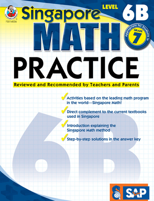 Singapore Math – Level 6B Math Practice Workbook for 7th Grade, Paperback, Ages 12–13 with Answer Key