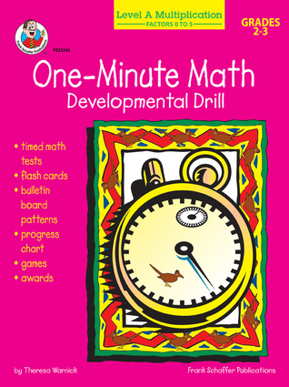 One minute math Level A Multiplication: Factors 0 to 5 (Paperback)