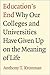 Education's End: Why Our Co...