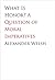What Is Honor? by Alexander Welsh