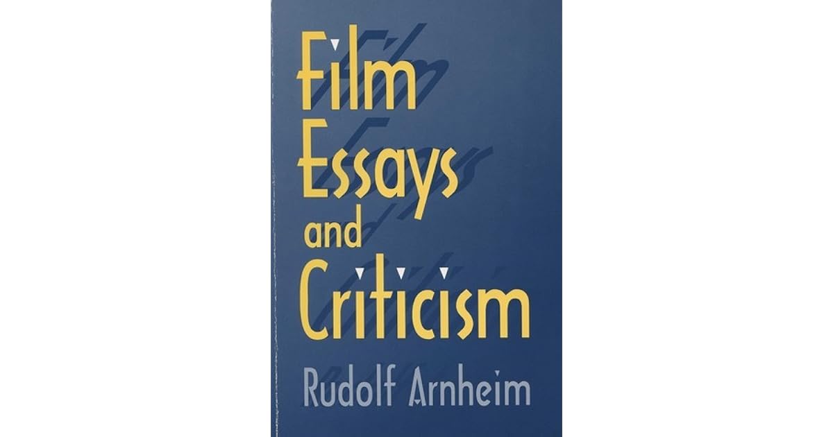Arnheim film essays 06 picture