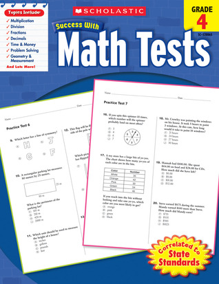 Scholastic Success With Math Tests: Grade 4 Workbook
