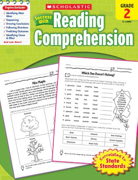 Scholastic Success with Reading Comprehension, Grade 2