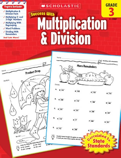 Scholastic Success with Multiplication & Division, Grade 3 (Success With Math)