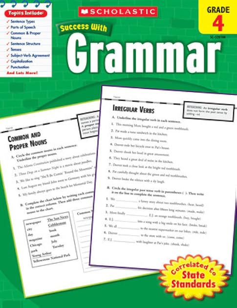 Scholastic Success With Grammar, Grade 4