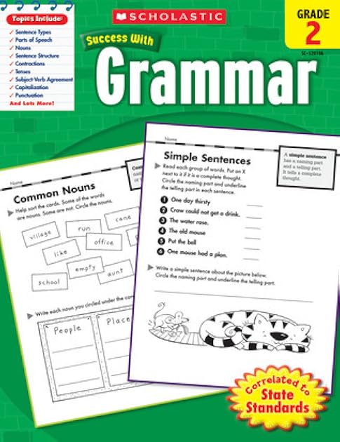 Scholastic Success With Grammar, Grade 2