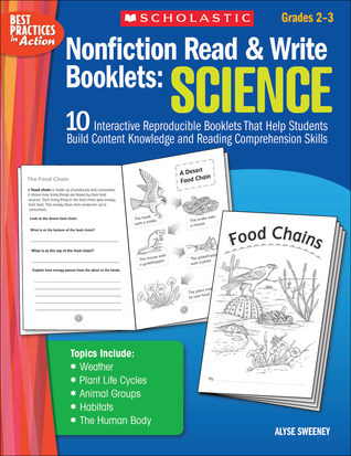 Nonfiction Read & Write Booklets: Science: 10 Interactive Reproducible Booklets That Help Students Build Content Knowledge and Reading Comprehension Skills