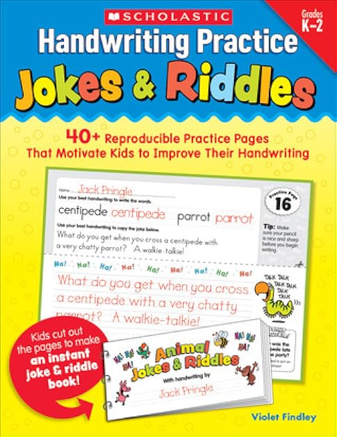 Handwriting Practice: Jokes & Riddles, Grades K-2: 40+ Reproducible Practice Pages That Motivate Kids to Improve Their Handwriting