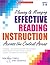 Planning & Managing Effective Reading Instruction Across the Content Areas: A Strategic, Time-Saving Guide With Planning Sheets, Model Lessons, and ... Boost Students’ Comprehension and Learning