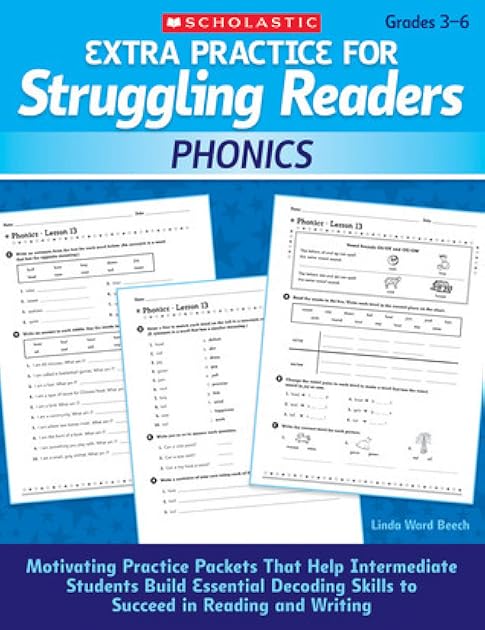 Phonics, Grades 3-6 (Extra Practice for Struggling Readers)