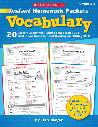 Instant Homework Packets Vocabulary