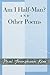Am I Half-Man? and Other Poems