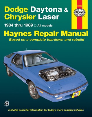 Dodge Daytona & Chrysler Laser 2.2 & 2.5 litre (84-89) Haynes Repair Manual