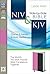 NIV, KJV, Parallel Bible, Large Print, Leathersoft, Pink/Brown: The World's Two Most Popular Bible Translations Together