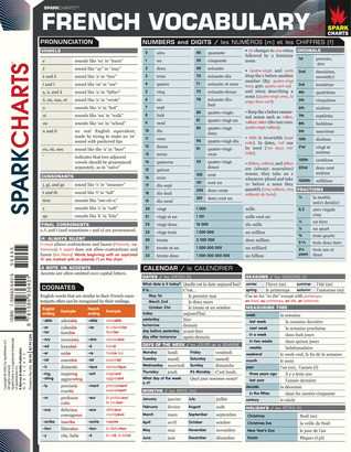 French Vocabulary (Sparknotes Sparkcharts)