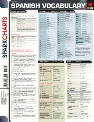 Spanish Vocabulary (SparkCharts)