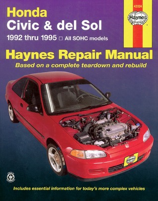 Honda Civic & Del Sol Covering (1992-1995) Haynes Repair Manual
