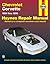 Chevrolet Corvette (84-96) Haynes Repair Manual by Haynes Publishing