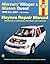 Mercury Villager & Nissan Quest (93-01) Haynes Repair Manual
