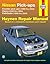 Nissan Fronitier Pickup 1998 thru 2004, Pathfinder 1996 thru 2004 & Xterra 2000 thru 2004 Haynes Repair Manual: Frontier pick-ups (1998 thru 2004), Xterra (2000 thru 2004), Pathfinder (1996 thru 2004)