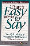 That's Easy for You to Say!