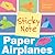 Sticky Note Paper Airplanes