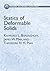 Statics of Deformable Solids