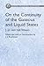 On the Continuity of the Gaseous and Liquid States (Dover Books on Physics)