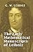 The Early Mathematical Manuscripts of Leibniz (Books on Mathematics)