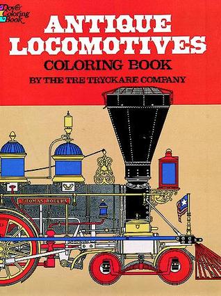 Antique Locomotives Coloring Book (Paperback)