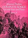 Complete Songs for Solo Voice and Piano, Series II (Dover Song Collections)