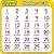 Numbers 1-30 Learning Stickers