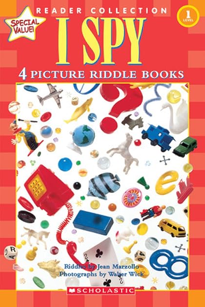 I Spy Readers Collection: 4 Picture Riddle Books: I Spy Funny Teeth / I Spy a Dinosaur's Eye / I Spy a School Bus / I Spy a Scary Monster