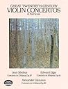 Great Twentieth-Century Violin Concertos in Full Score (Dover Orchestral Music Scores)