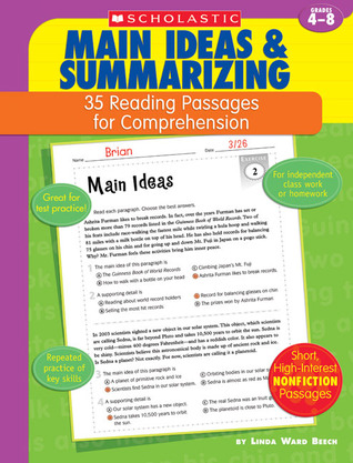 35 Reading Passages for Comprehension: Main Ideas & Summarizing: 35 Reading Passages for Comprehension (Paperback)