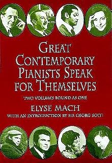 Great Contemporary Pianists Speak for Themselves (Dover Books On Music by Elyse Mach