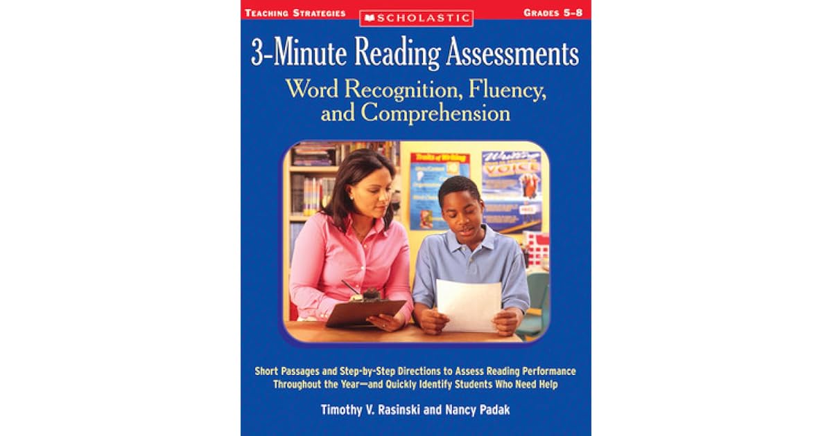 3-Minute Reading Assessments: Word Recognition, Fluency, and ...