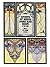 Authentic Art Nouveau Stained Glass Designs in Full Color by M.J. Gradl