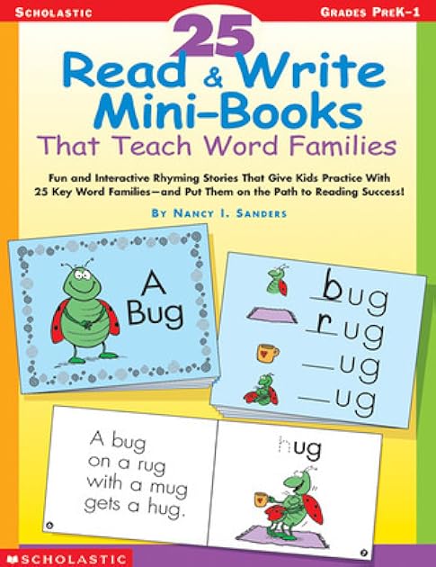 25 Read & Write Mini-Books : That Teach Word Families