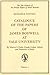 Catalogue of the Papers of James Boswell at Yale University: Research Edition (3 Volume Set)