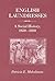 English Laundresses: A Social History, 1850-1930 (Working Class in European History)