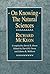 On Knowing--The Natural Sciences (Historical Studies of Urban America (Paperback))