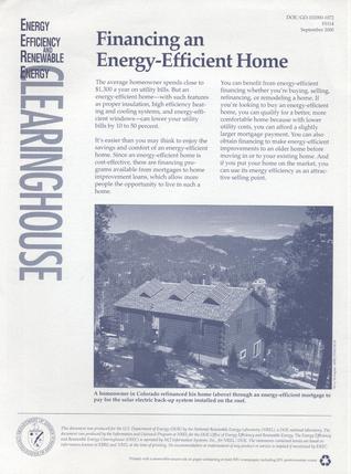 Financing an Energy-Efficient Home