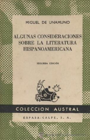 Algunas consideraciones sobre la literatura hispanoamericana