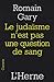 Le judaïsme n'est pas une question de sang by Romain Gary