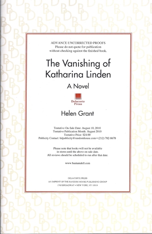 The Vanishing of Katharina Linden