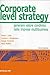 Corporate level strategy. Generare valore condiviso nelle imprese multibusiness