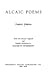 Alcaic Poems