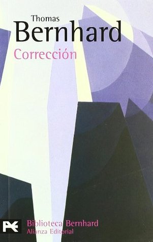 Portada de Corrección, de Thomas Bernhard